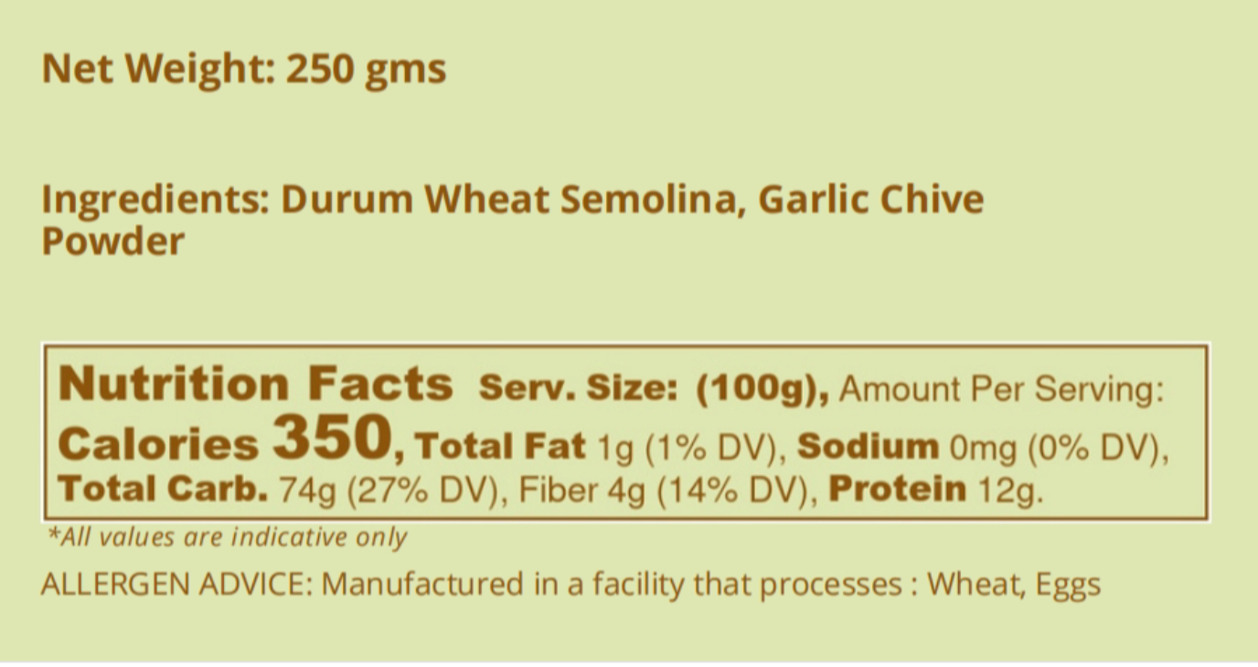 Garlic Chives Spaghetti