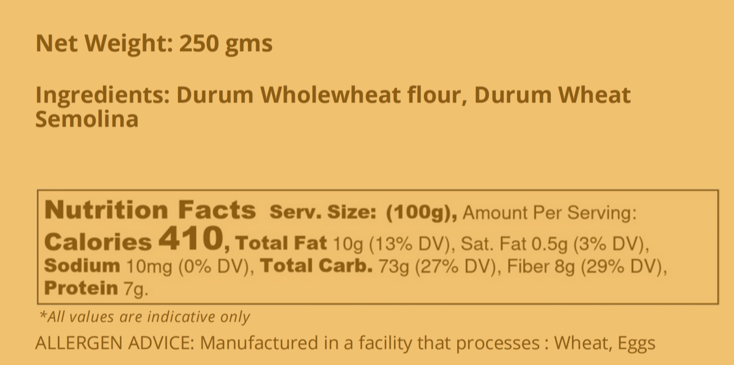 Whole Wheat Fettuccine