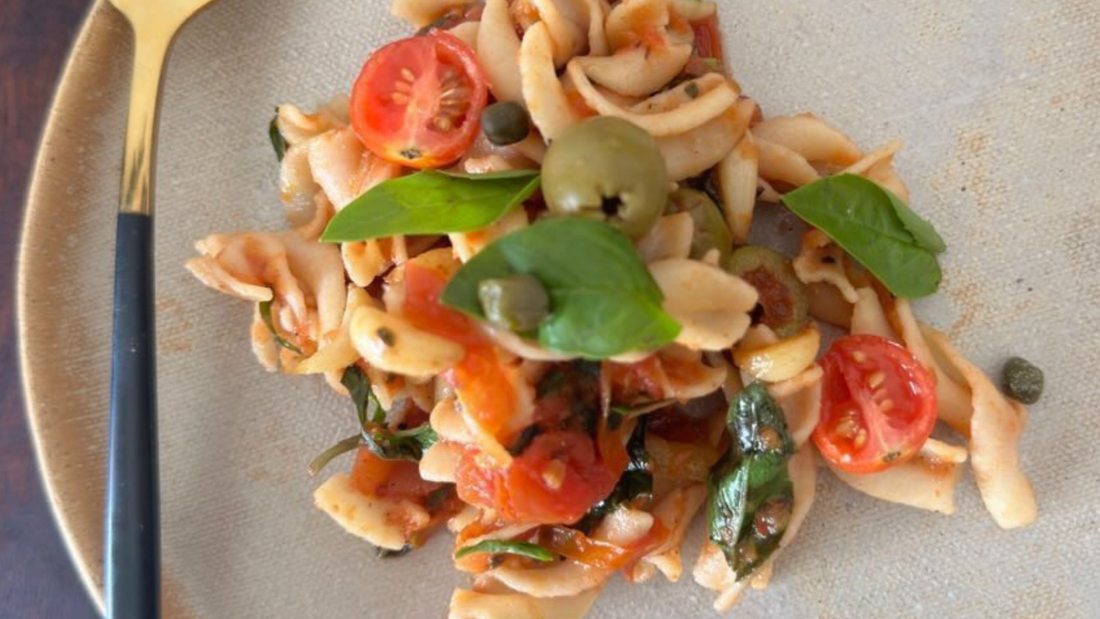 Gluten-Free Millet Pasta with Tomato Elegance