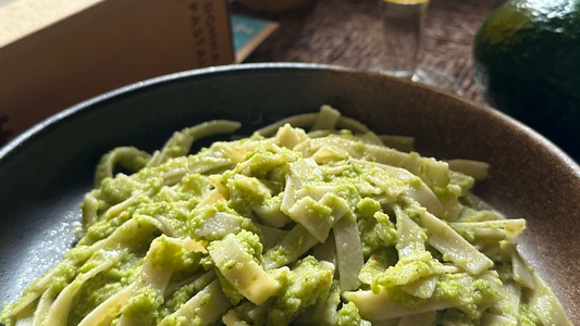 Zesty Avocado Elegance No-Cook Almond Fettuccine