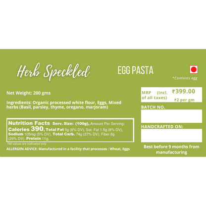 Herb Speckled Pappardelle